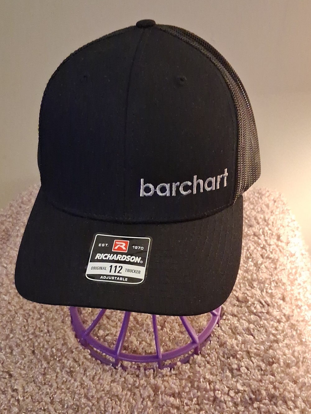 Black Richardson Trucker Hat